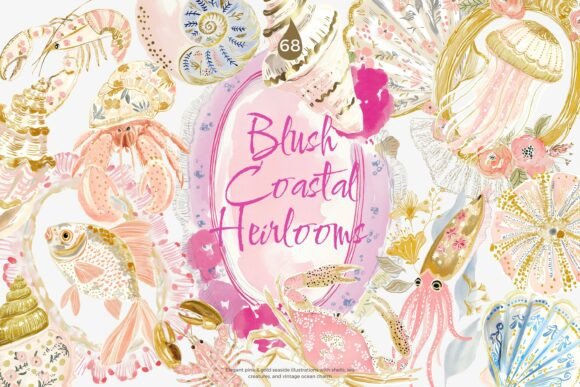 Blush Gold Coastal Clipart Set: A Designer's Guide