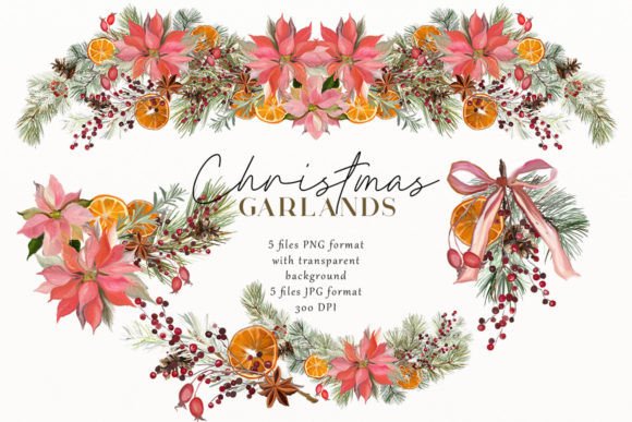 Christmas Floral Borders: Elevate Your Holiday Designs