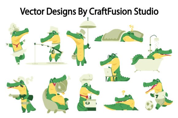 Creative Uses for a Crocodile Illustration Clipart Set