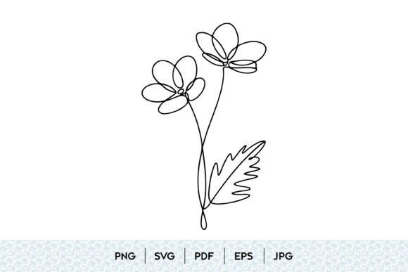 Elegant Simplicity: Mastering the One Line Flower SVG
