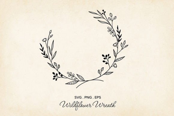 Elevate Designs with a Vector Floral Wreath SVG