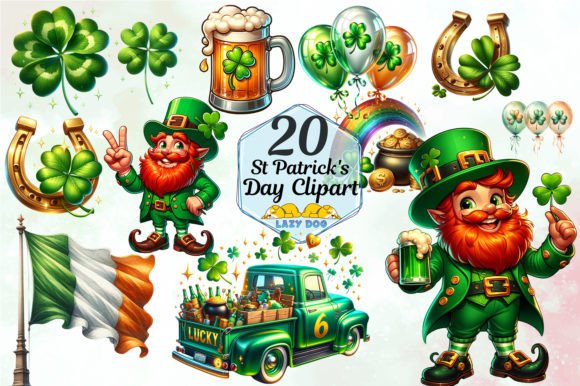 Elevate Designs with St Patrick's Day Clipart Sublimation