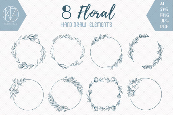 Elevate Your Designs with Hand-Drawn Botanical SVG Elements