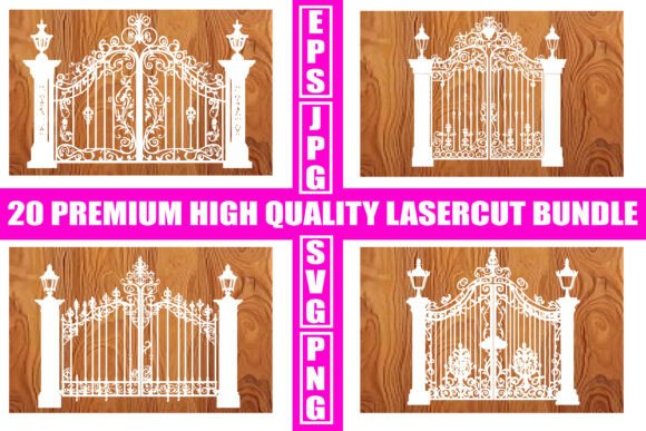 Elevate Your Projects with the Elegant Laser Cut Gate & Arch Bundle