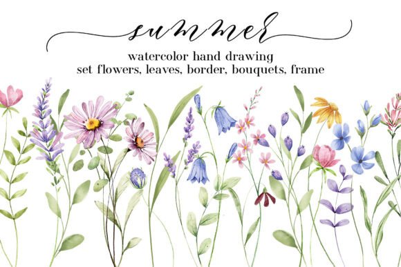 Floral Watercolor Set: Elevate Your Design Projects