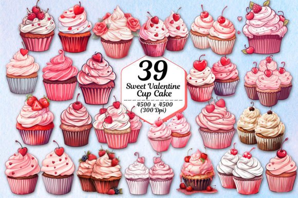 Sweet Valentine Cupcakes Clipart: Design Applications & Tips