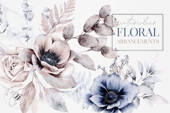 Watercolor Flower Arrangements Florals